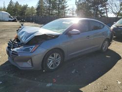 Hyundai Elantra salvage cars for sale: 2019 Hyundai Elantra SEL