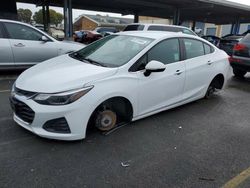 Salvage cars for sale at Hayward, CA auction: 2019 Chevrolet Cruze LT