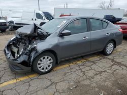 Salvage cars for sale at Woodhaven, MI auction: 2018 Nissan Versa S