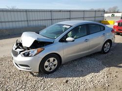 Salvage cars for sale at Kansas City, KS auction: 2015 KIA Forte LX