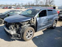 Vehiculos salvage en venta de Copart Bridgeton, MO: 2015 Toyota Highlander XLE