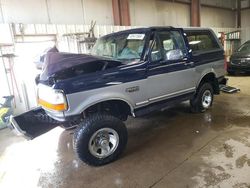 Ford Bronco u100 salvage cars for sale: 1995 Ford Bronco U100