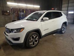 Salvage cars for sale at Angola, NY auction: 2021 Jeep Compass Limited