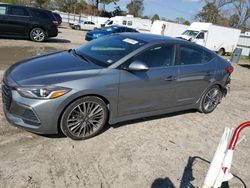 Salvage cars for sale at auction: 2018 Hyundai Elantra Sport