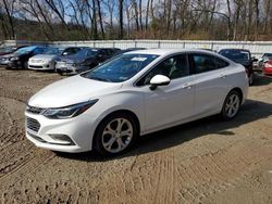 Salvage cars for sale from Copart West Mifflin, PA: 2018 Chevrolet Cruze Premier