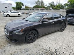 Salvage cars for sale at Opa Locka, FL auction: 2012 Nissan Maxima S