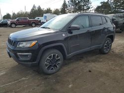 Jeep Compass salvage cars for sale: 2020 Jeep Compass Trailhawk