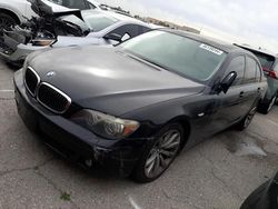 Salvage cars for sale at North Las Vegas, NV auction: 2007 BMW 750 I