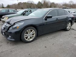 Salvage cars for sale from Copart Assonet, MA: 2012 Infiniti G37