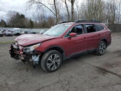 Salvage cars for sale from Copart Portland, OR: 2020 Subaru Outback Limited