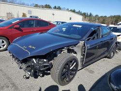 Salvage cars for sale at Exeter, RI auction: 2021 Tesla Model S