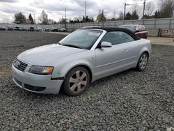 Vehiculos salvage en venta de Copart Portland, OR: 2004 Audi A4 1.8 Cabriolet