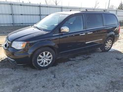 Salvage cars for sale at Lansing, MI auction: 2012 Chrysler Town & Country Touring L