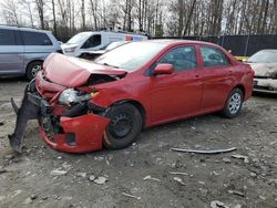 Toyota salvage cars for sale: 2012 Toyota Corolla Base