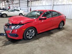 Honda salvage cars for sale: 2017 Honda Civic LX