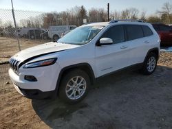 Vehiculos salvage en venta de Copart Pennsburg, PA: 2015 Jeep Cherokee Latitude