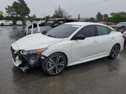 Salvage cars for sale from Copart San Martin, CA: 2021 Nissan Sentra SR