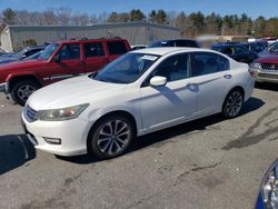Salvage cars for sale at Exeter, RI auction: 2014 Honda Accord Sport