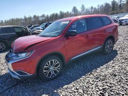 Salvage cars for sale at Windham, ME auction: 2018 Mitsubishi Outlander SE