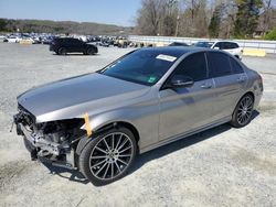 Salvage cars for sale at Concord, NC auction: 2019 Mercedes-Benz C 300 4matic