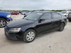 Salvage cars for sale at San Antonio, TX auction: 2014 Volkswagen Jetta SE