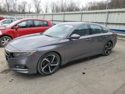 Salvage cars for sale from Copart Ellwood City, PA: 2018 Honda Accord Sport