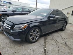 Salvage cars for sale at Dyer, IN auction: 2018 Mercedes-Benz C300