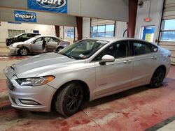Salvage cars for sale at Angola, NY auction: 2018 Ford Fusion SE Hybrid