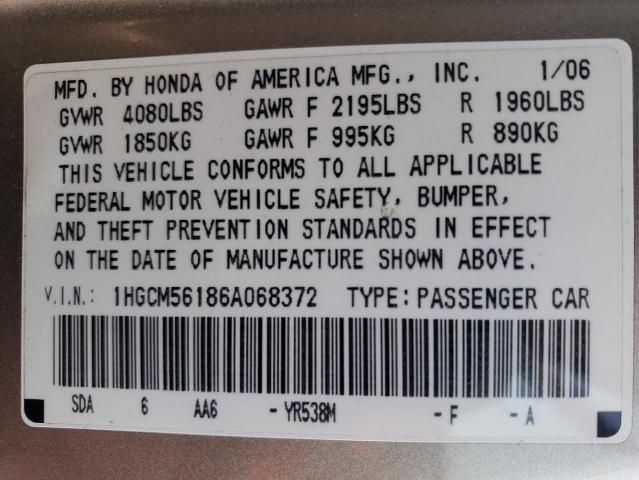 2006 Honda Accord Value