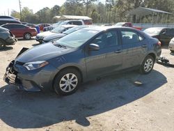 Salvage cars for sale at Savannah, GA auction: 2016 Toyota Corolla L