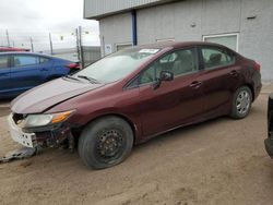 Salvage cars for sale from Copart Colorado Springs, CO: 2012 Honda Civic LX