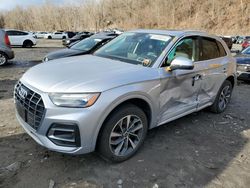Salvage cars for sale from Copart Marlboro, NY: 2021 Audi Q5 Premium Plus