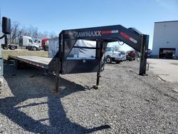 Salvage trucks for sale at West Mifflin, PA auction: 2023 Other 2023 Rawmaxx Flatbed Gooseneck