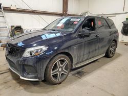Mercedes-Benz salvage cars for sale: 2016 Mercedes-Benz GLE 450 AMG Sport 4matic
