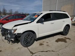 Dodge Journey SE salvage cars for sale: 2018 Dodge Journey SE