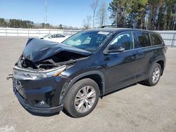 Salvage cars for sale from Copart Dunn, NC: 2015 Toyota Highlander LE