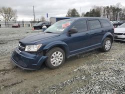 Salvage cars for sale from Copart Mebane, NC: 2015 Dodge Journey SE