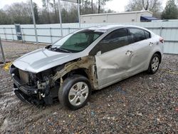 Salvage cars for sale at Augusta, GA auction: 2017 KIA Forte LX