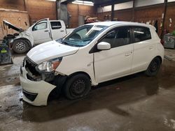 Salvage cars for sale from Copart Ebensburg, PA: 2018 Mitsubishi Mirage ES