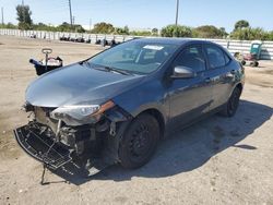 Salvage cars for sale from Copart Miami, FL: 2018 Toyota Corolla L