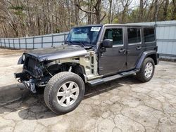 Salvage cars for sale at Austell, GA auction: 2017 Jeep Wrangler Unlimited Sahara