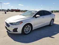 Salvage cars for sale at Wilmer, TX auction: 2019 Ford Fusion SE