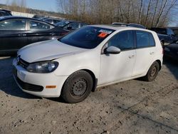 Salvage cars for sale from Copart Arlington, WA: 2011 Volkswagen Golf