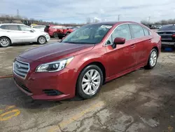 Salvage cars for sale from Copart Chicago Heights, IL: 2017 Subaru Legacy 2.5I Premium