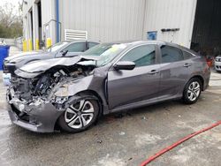 Salvage cars for sale at Savannah, GA auction: 2018 Honda Civic LX