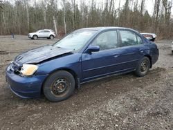 Salvage cars for sale from Copart Ontario Auction, ON: 2003 Honda Civic LX