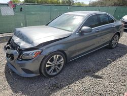 Salvage cars for sale from Copart Riverview, FL: 2019 Mercedes-Benz C300
