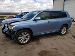 Salvage cars for sale from Copart Albuquerque, NM: 2008 Toyota Highlander Hybrid Limited