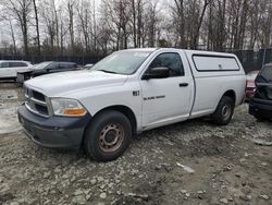 Salvage cars for sale from Copart Waldorf, MD: 2011 Dodge RAM 1500