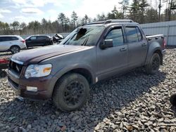 Salvage cars for sale from Copart Candia, NH: 2007 Ford Explorer Sport Trac Limited